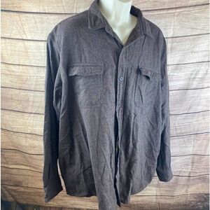 Mens sized 2XL long sleeved gray flannel shirt by Redhead